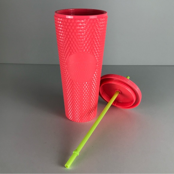 Starbucks Dragonfruit Pink Coral Studded Tumbler Venti Cup Summer 2022 - Picture 6 of 6